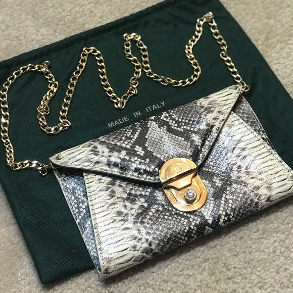 francesco rogani Handbags - Francesco Rogani Python Skin Envelope Purse